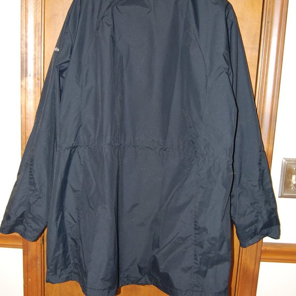 Columbia Womens 1x Long anorak style Black Jacket - Picture 5 of 10
